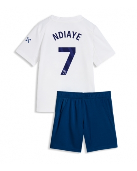 Billige Fotballdrakt Manchester City Iliman Ndiaye #7 Replika Tredjedraktsett Barn 2026-27 Kortermet (med bukser)